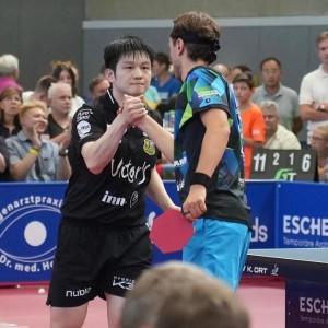 樊振东3-1战胜泽利科，收获德甲首场胜利